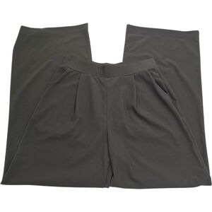 Halara Flex Micro Waffle Wide Leg Work Pants Dark Green Small High Waisted